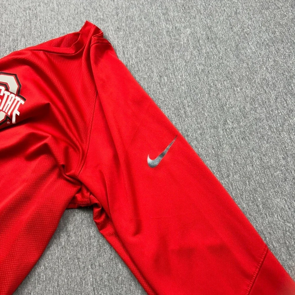 Ohio State Nike Elite‎ Dri Fit Mens Large Red Long Sleeve Shirt